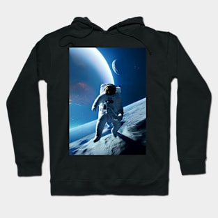 The astronaut On Moon. Hoodie